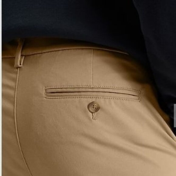 NWT EXPRESS Skinny Hyper Stretch Chino Pants 30x32 Mid Rise Solid Khaki Casual - Picture 6 of 8